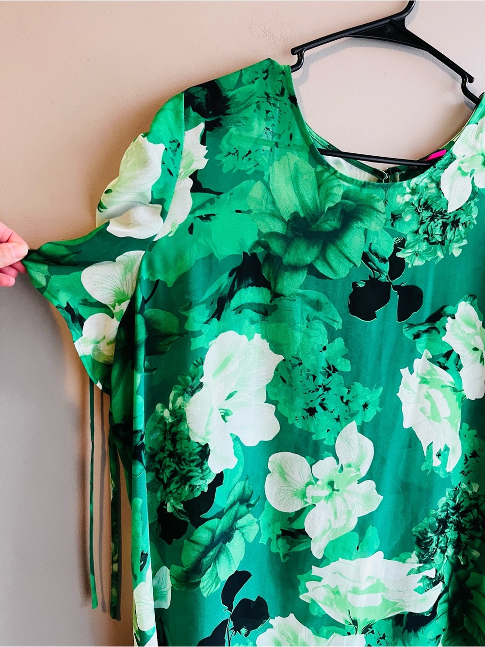 Vince Camuto Green & White Floral Midi Dress XL Beach Resortwear - Picture 4 of 11